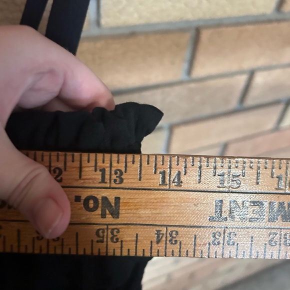 Leifnotes Anthropologie Black One Shoulder Tiered Ruffle Mini Dress Size XS NWT - Picture 8 of 8